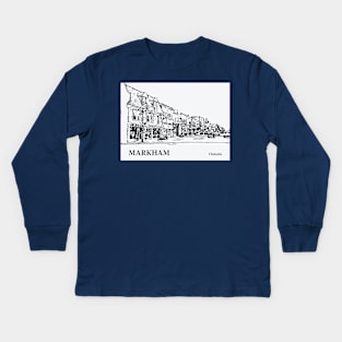 Markham - Ontario Kids Long Sleeve T-Shirt